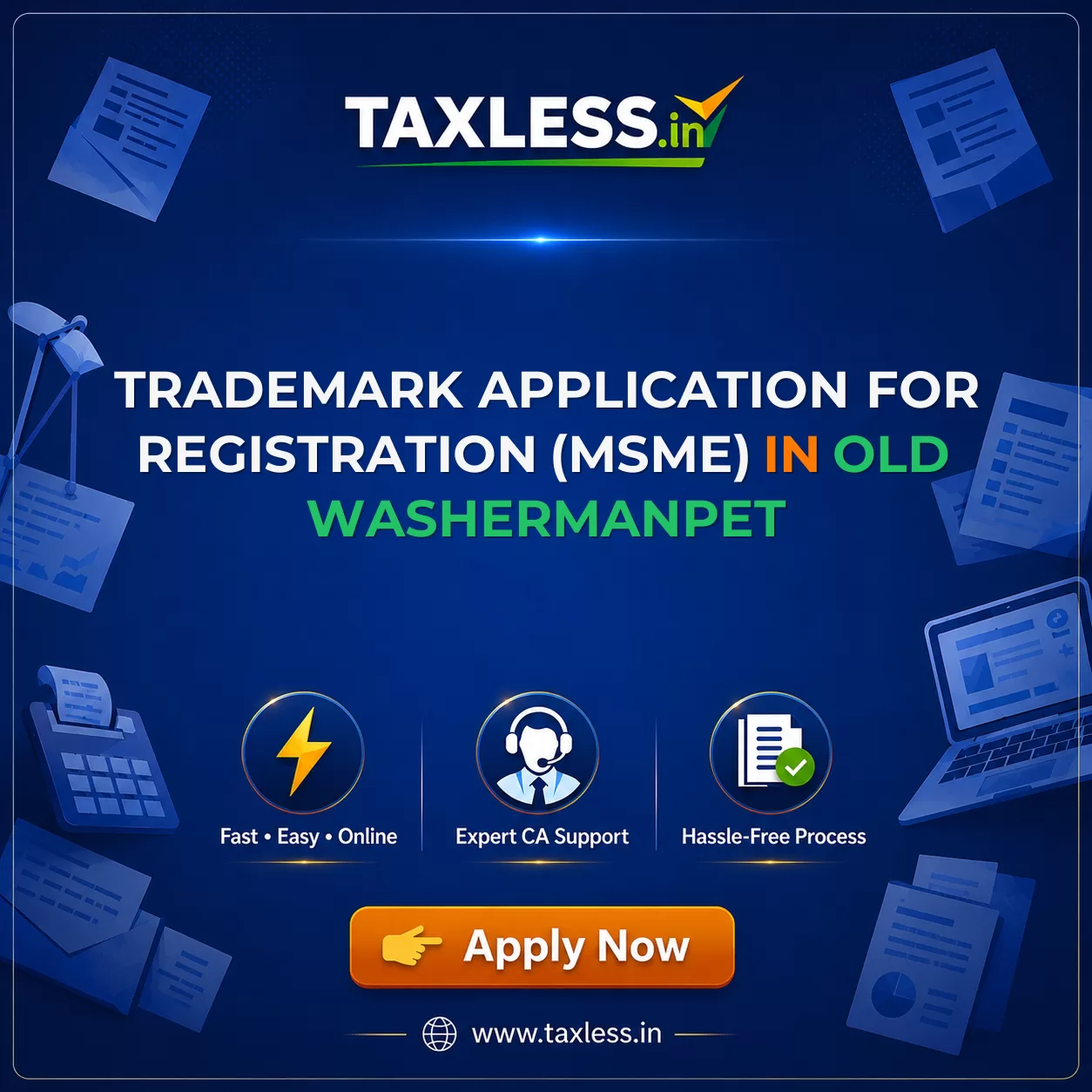 Trademark Application For Registration (MSME) in Old Washermanpet