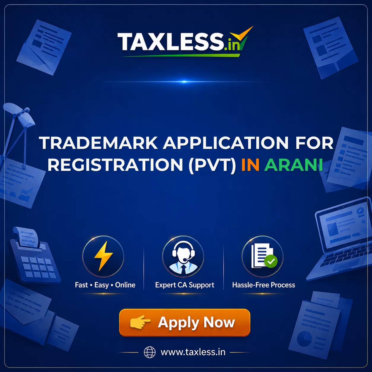 Trademark Application For Registration (Pvt) in Arani