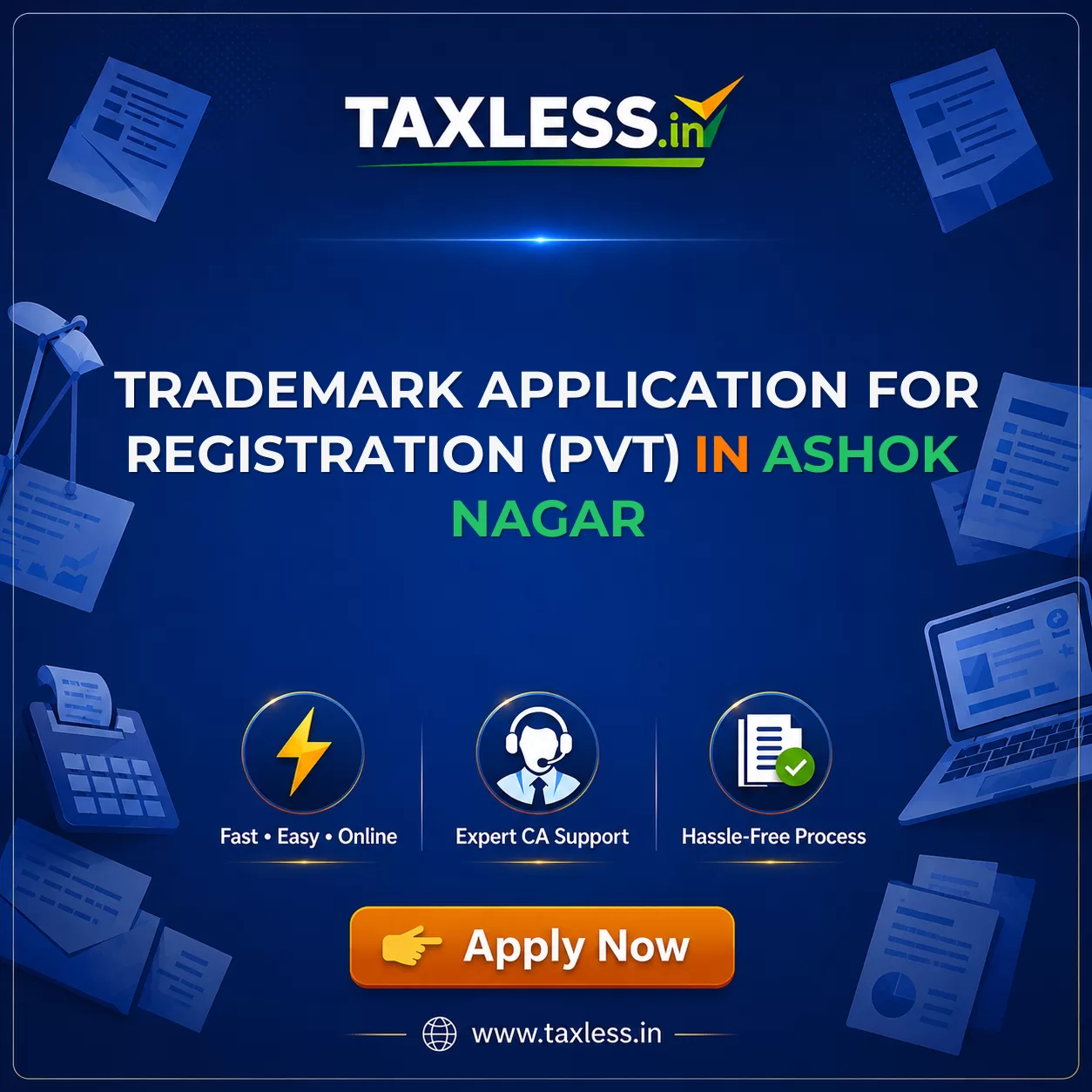 Trademark Application For Registration (Pvt) in Ashok Nagar