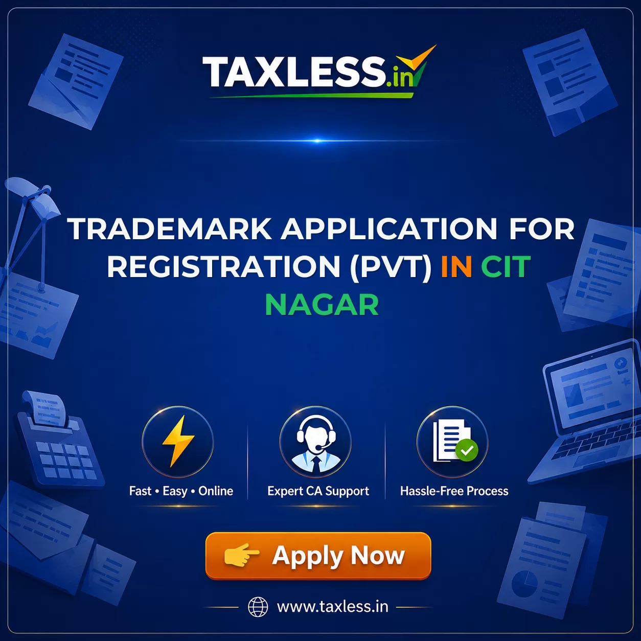 Trademark Application For Registration (Pvt) in Cit Nagar
