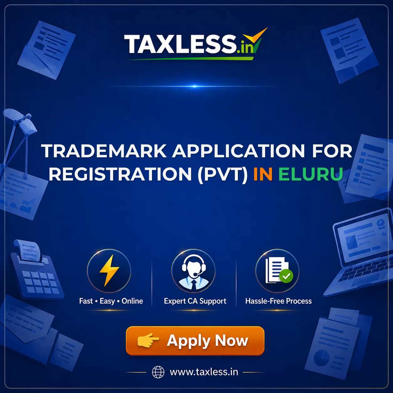 Trademark Application For Registration (Pvt) in Eluru