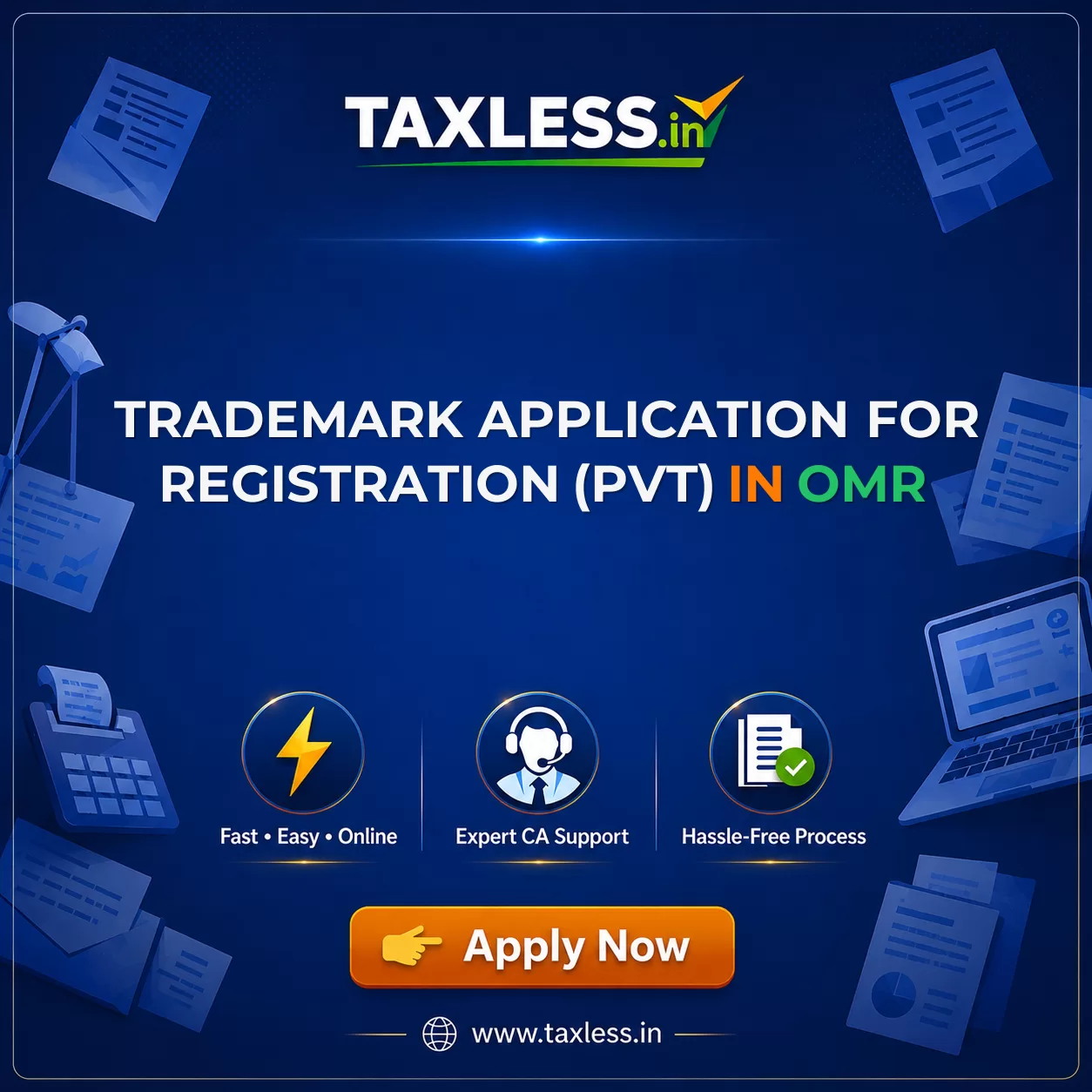 Trademark Application For Registration (Pvt) in Omr