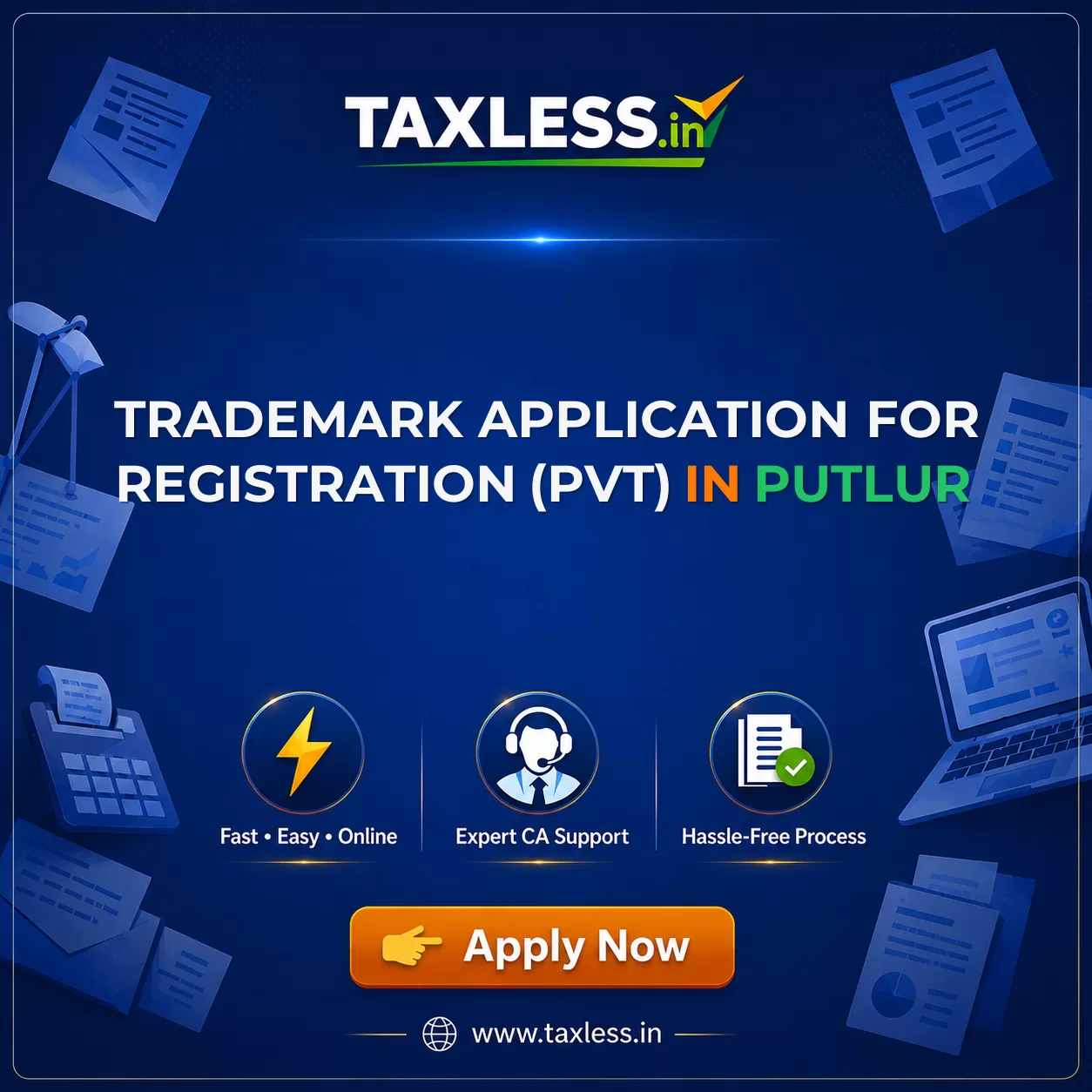 Trademark Application For Registration (Pvt) in Putlur
