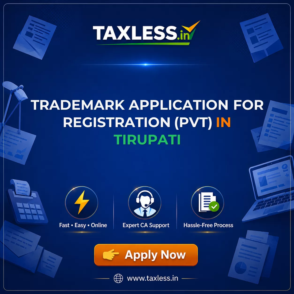Trademark Application For Registration (Pvt) in Tirupati