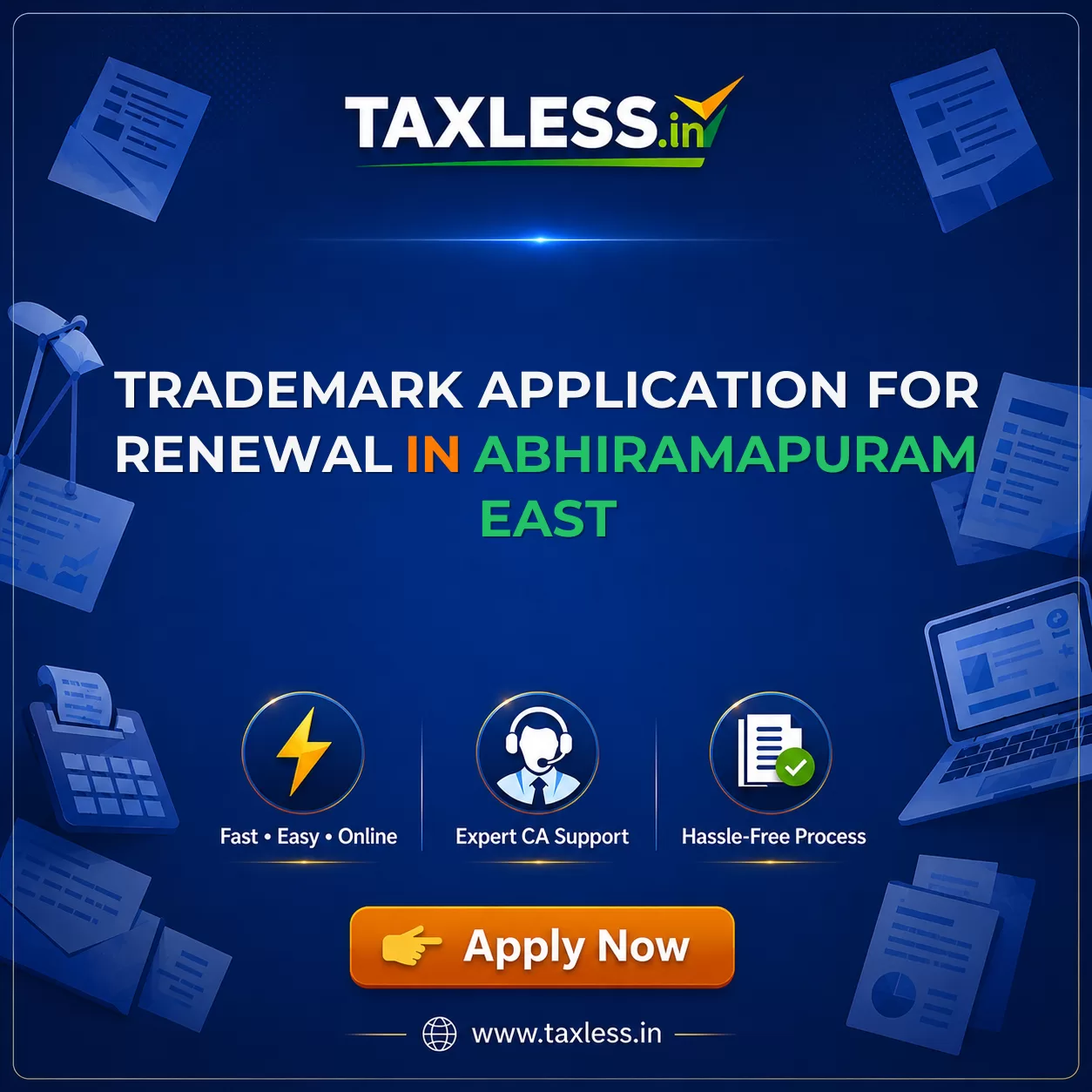Trademark Application For Renewal in Abhiramapuram East