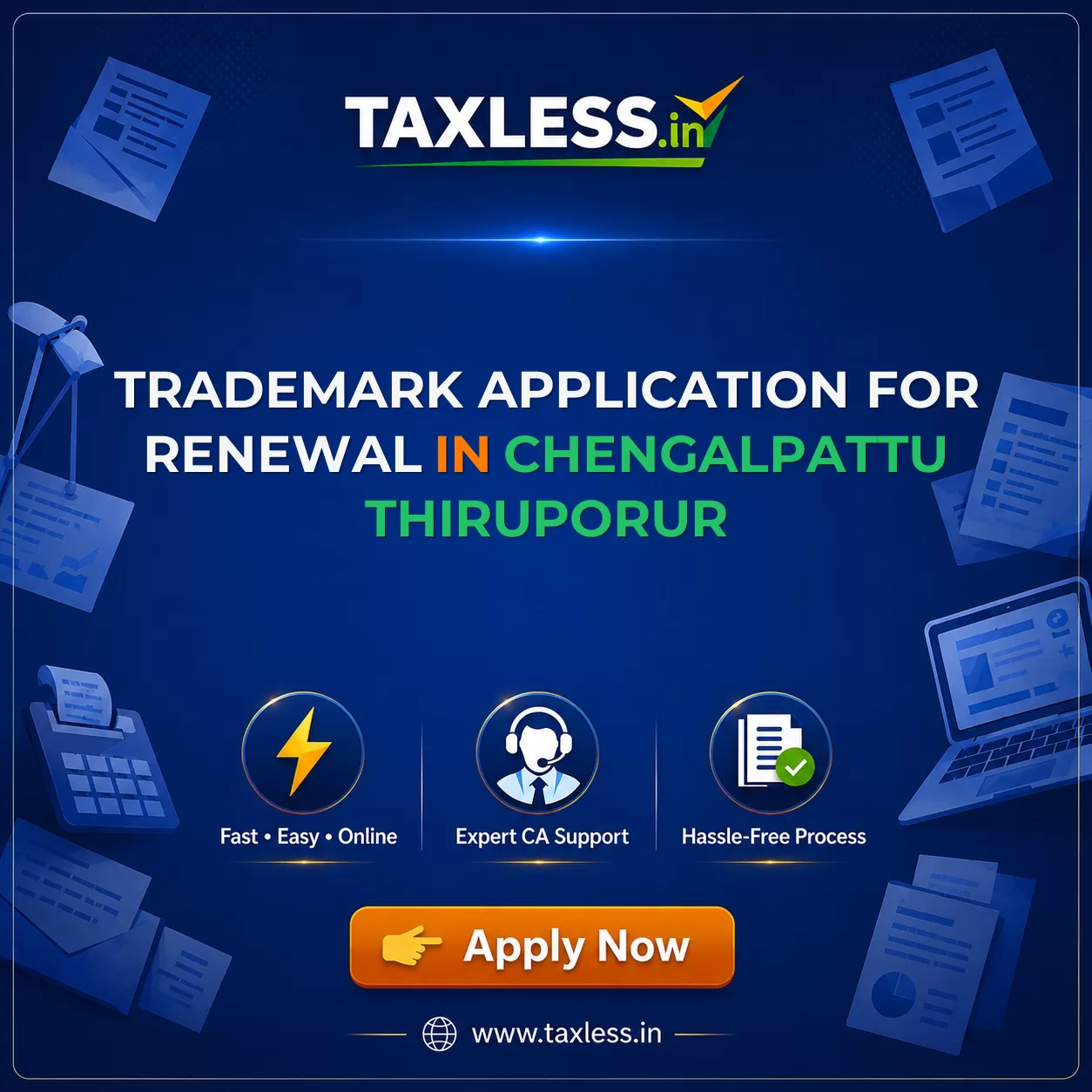 Trademark Application For Renewal in Chengalpattu Thiruporur