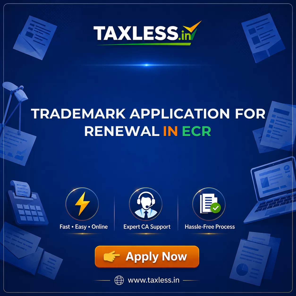 Trademark Application For Renewal in Ecr