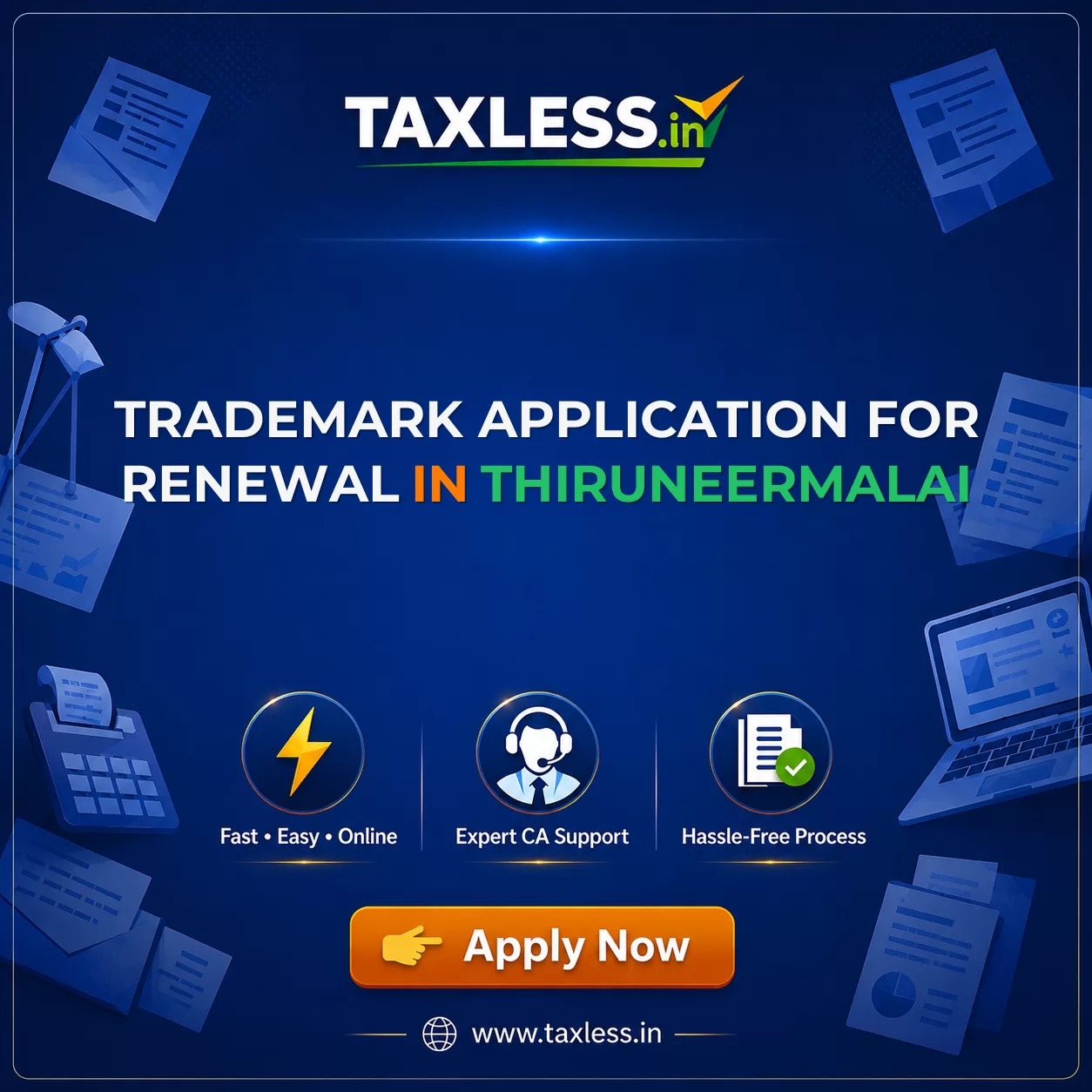 Trademark Application For Renewal in Thiruneermalai