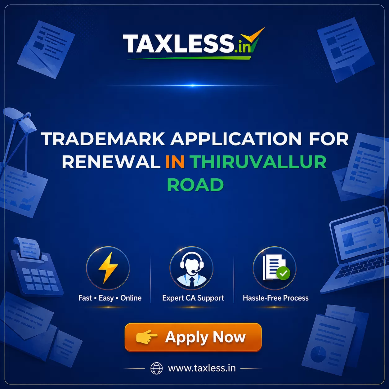 Trademark Application For Renewal in Thiruvallur Road
