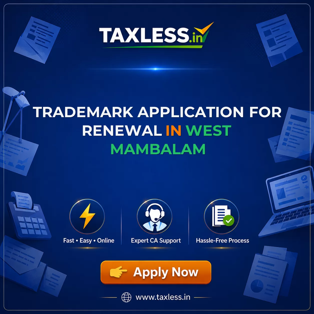 Trademark Application For Renewal in West Mambalam